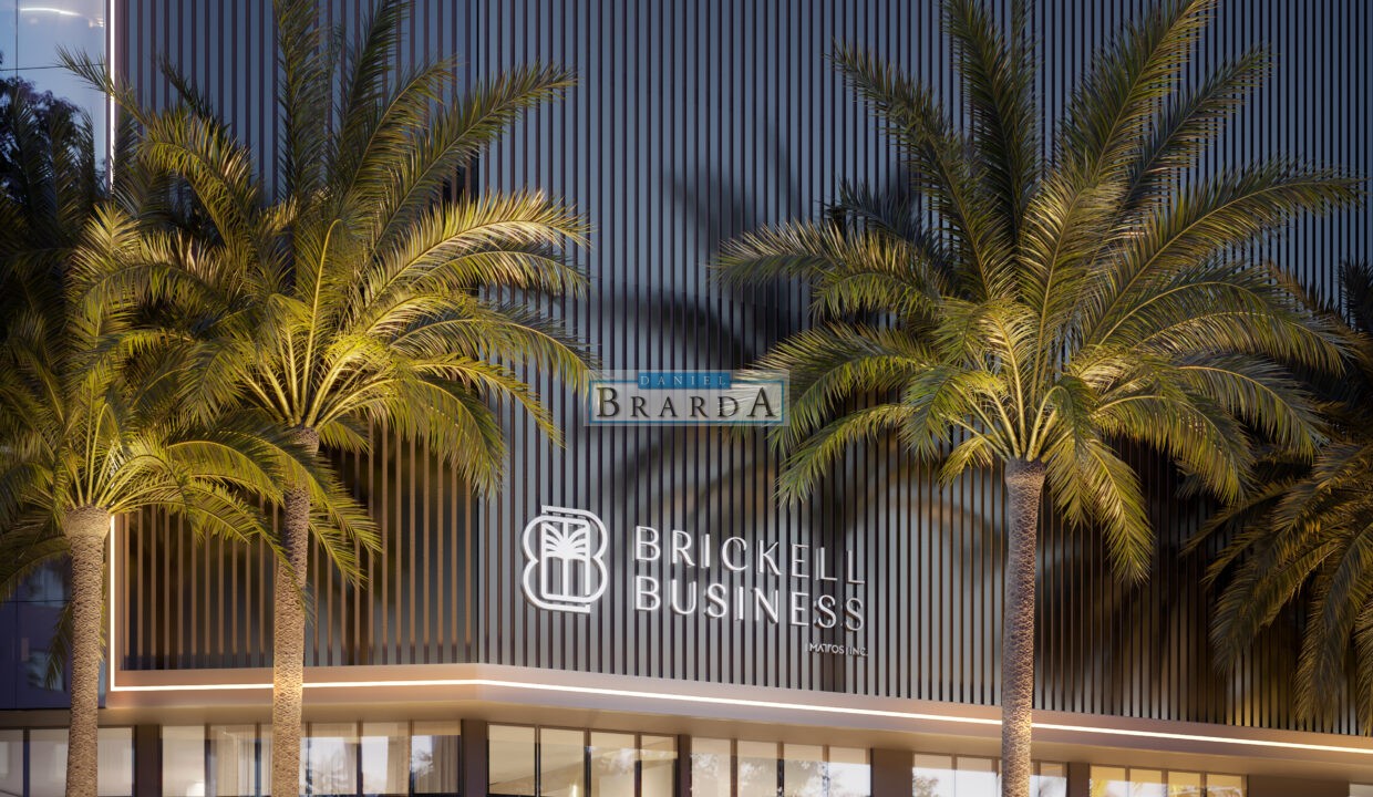 1 - Detalhe Fachada Frente Final - Brickell Business - Mattos Incorporadora